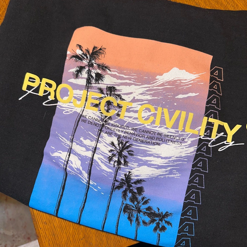 Black Los Angeles Project Civility Hoodie